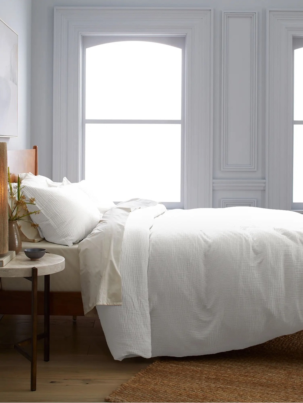 NEW Quince KING Organic Cotton Gauze Duvet Cover Set w/ Shams $179